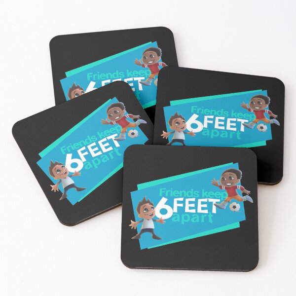 Item preview, Friends Keep 6 Feet Apart Covid-19 Reminder designed and sold by Vancity Printees.
