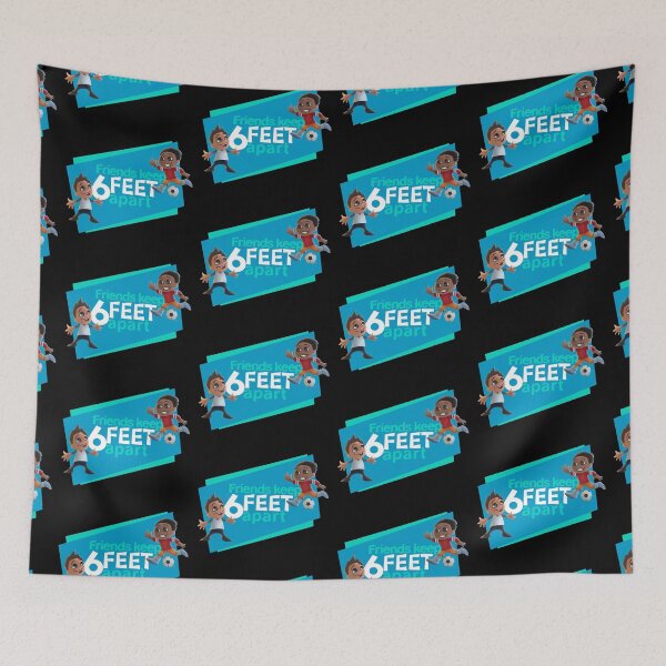 Item preview, Friends Keep 6 Feet Apart Covid-19 Reminder designed and sold by Vancity Printees.