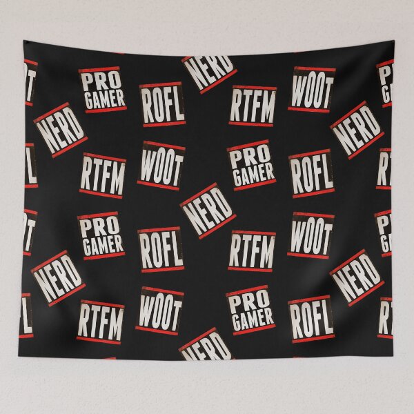 Item preview, nerd, gamer, games, pro, rofl, wOOt, rtfm, rofl, designed and sold by siiiiibby.