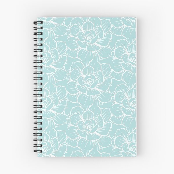 Item preview, Blue Floral Succulents Flowers Pattern designed and sold by NelBo.