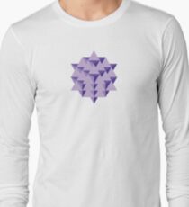 64 Tetrahedron Grid Long Sleeve T-Shirt
