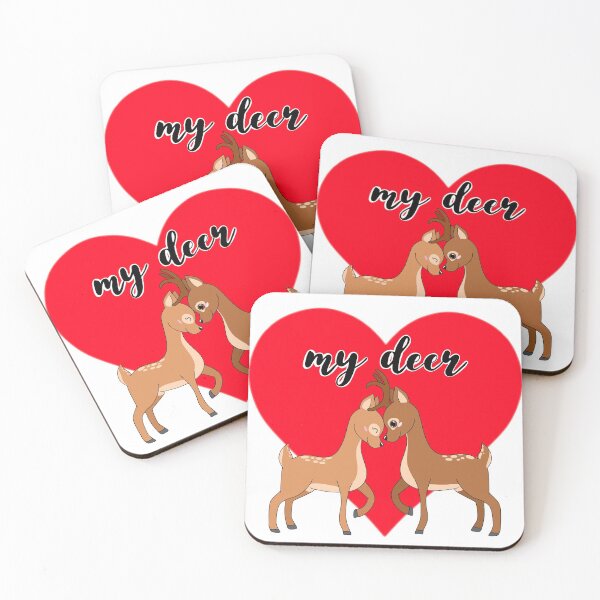 Item preview, My deer love red designed and sold by Soyscrafts.