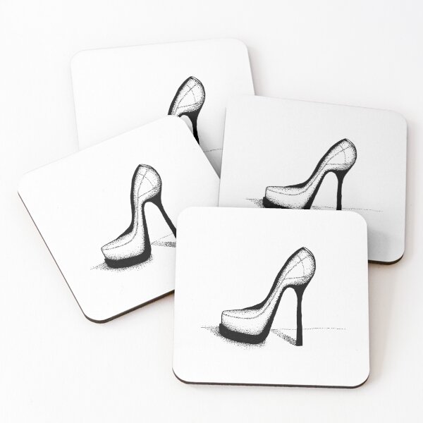 Item preview, High Heel Platform Shoe Fashion Illustration handdrawn designed and sold by MalinMariana.