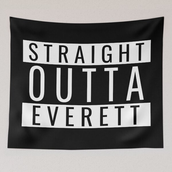 Item preview, Straight Outta Everett designed and sold by Teelogic.