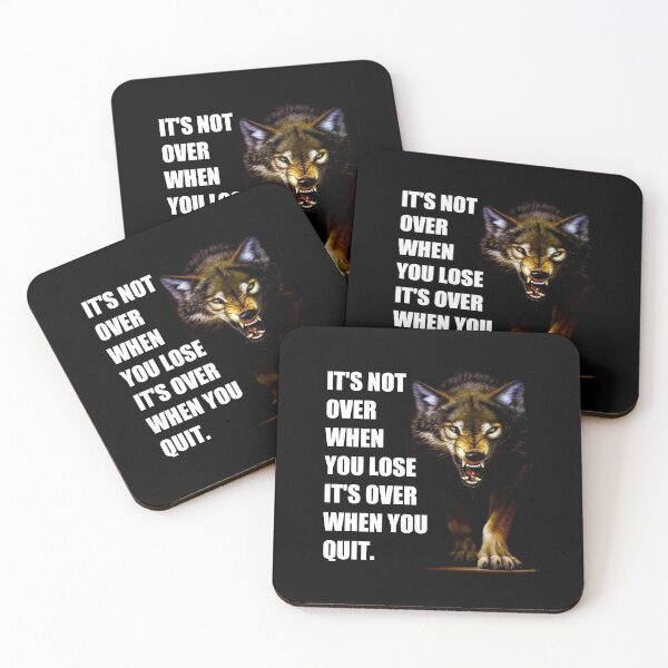 Item preview, Copy of IT'S NOT OVER WHEN YOU LOSE  IT'S OVER WHEN YOU QUIT. designed and sold by TopDesignArt.