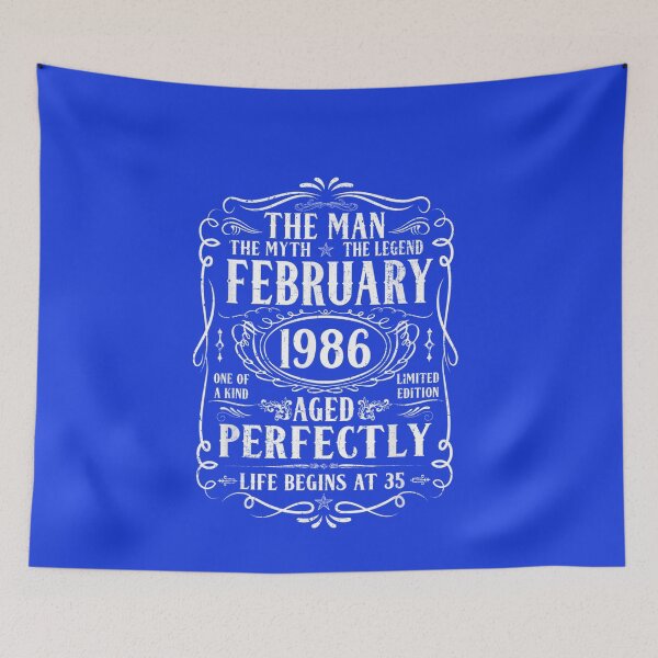 Item preview, February 1986 Man Myth Legend Shirt 35th Birthday 35 Years designed and sold by michaelscoe.