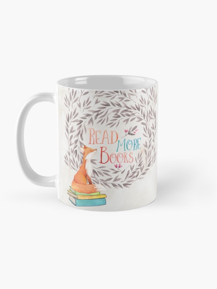 Thumbnail 3 von 6, Kaffeebecher, Lesen Sie mehr Bücher - Fox designt und verkauft von eviebookish.