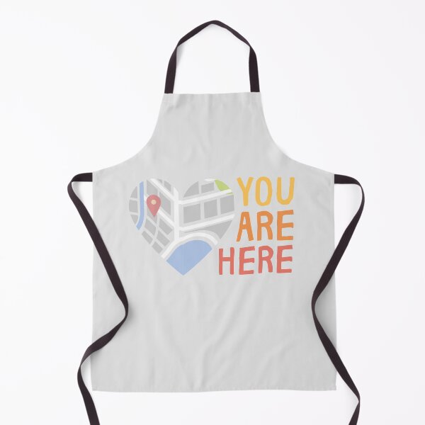 Item preview, You are here, heart navigation map designed and sold by windcolors.
