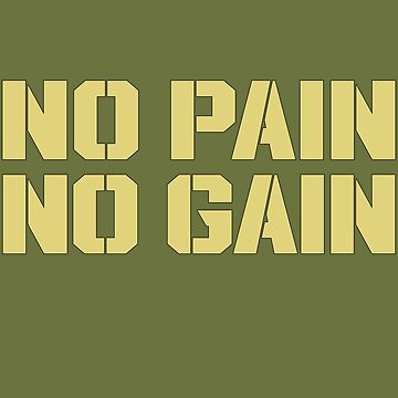 Artwork thumbnail, NO PAIN NO GAIN by T-paw