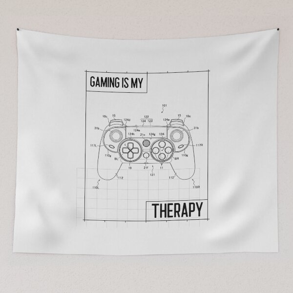 Item preview, Gaming Is My Therapy Diagram designed and sold by BigJackTees.