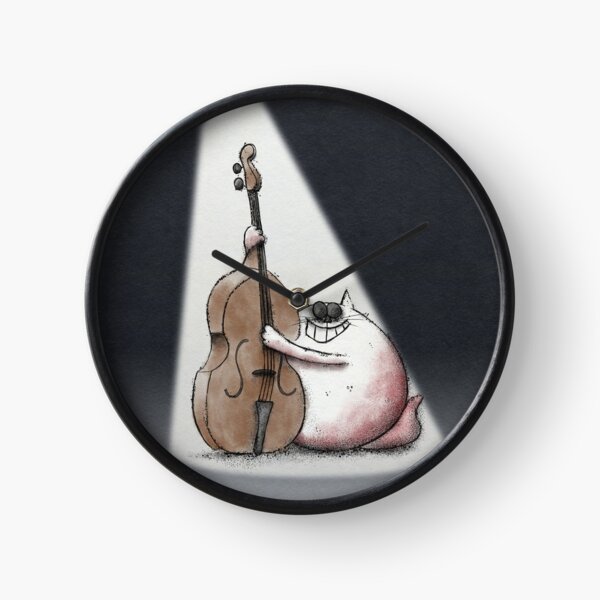 Jazz Cat Clock