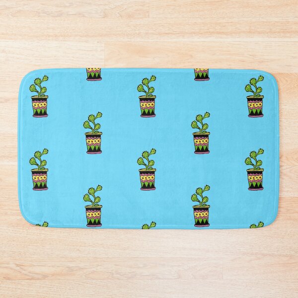 Item preview, Green cactus in pot with ornaments designed and sold by SelinaFloca.
