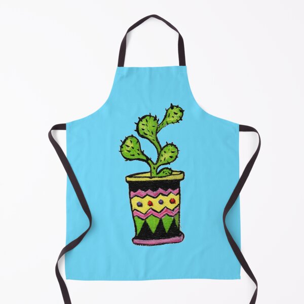 Item preview, Green cactus in pot with ornaments designed and sold by SelinaFloca.