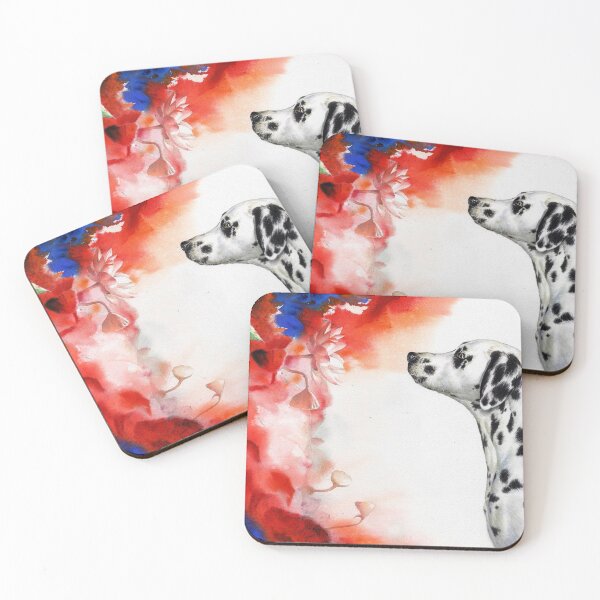 Item preview, Watercolor Flowers and dog designed and sold by della95.