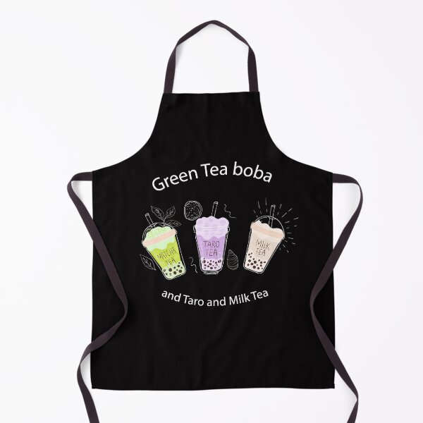 Item preview, green tea boba and taro and milk tea designed and sold by snookyking.