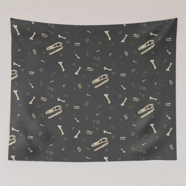 Item preview, Dinosaur bones dark background designed and sold by Emma Knapton.