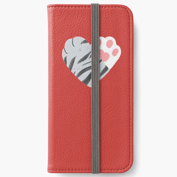 We're Purrfect Together Cat Heart Paws iPhone Wallet