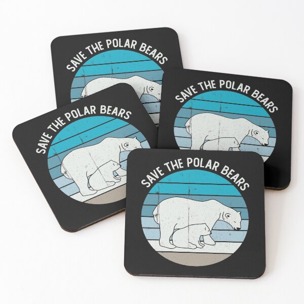 Item preview, Save The Polar Bears Vintage Gift designed and sold by JokeGysen.