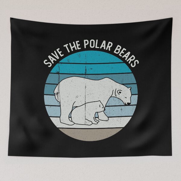 Item preview, Save The Polar Bears Vintage Gift designed and sold by JokeGysen.