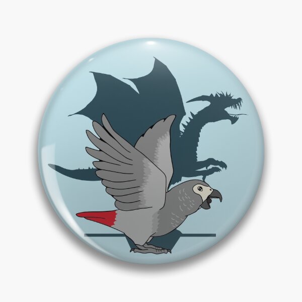 Item preview, African Grey Dragon Shadow designed and sold by FandomizedRose.