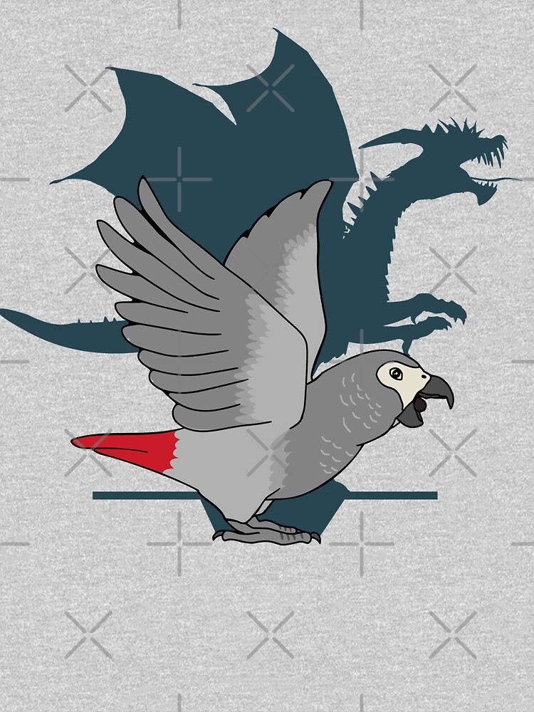 Disover African Grey Dragon Shadow | Essential T-Shirt 