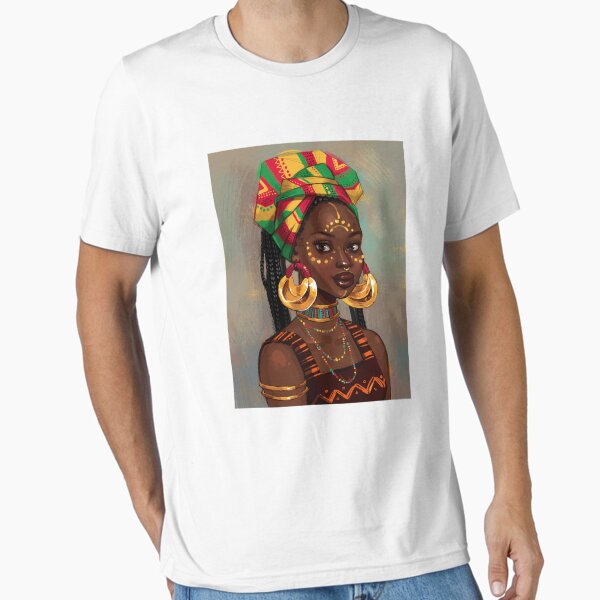 Item preview, African women t-shirt women GIFT Valentine GIFT designed and sold by MONINA-DESIGN.
