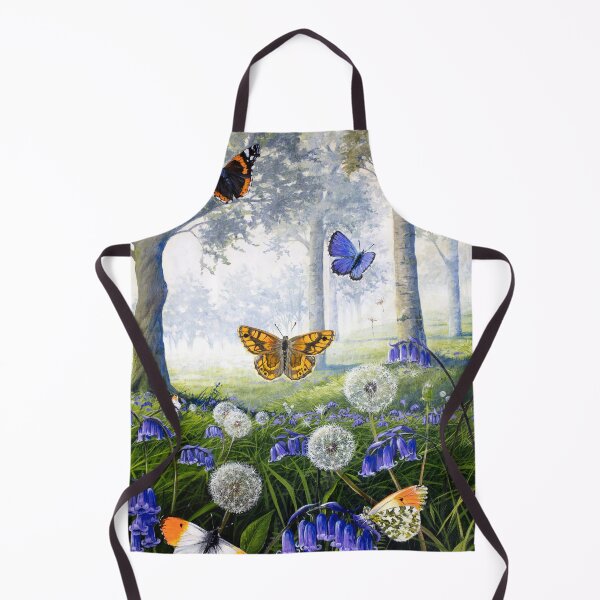 Item preview, Campanillas y mariposas en un bonito paisaje de pradera designed and sold by Debbie Clark.