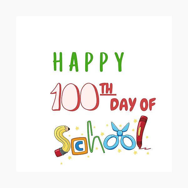 Item preview, Happy 100 days of school designed and sold by Boricson.
