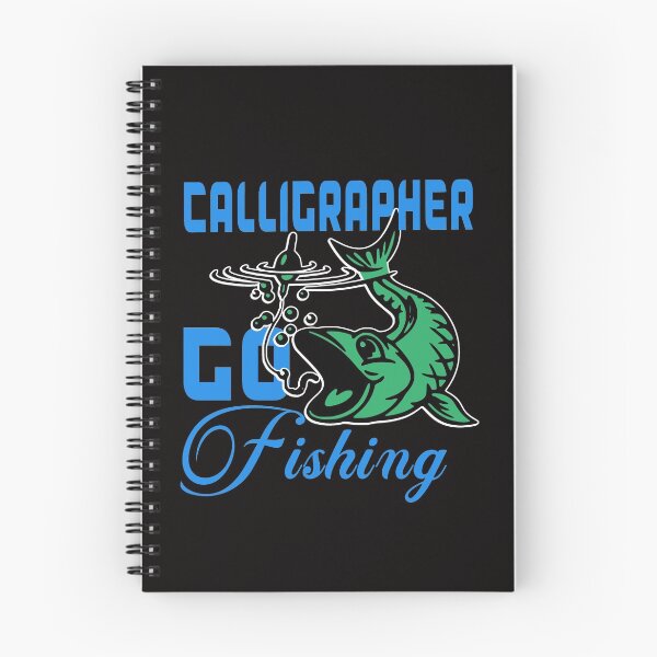 Item preview, calligrapher go fishing designed and sold by Milavedesign.