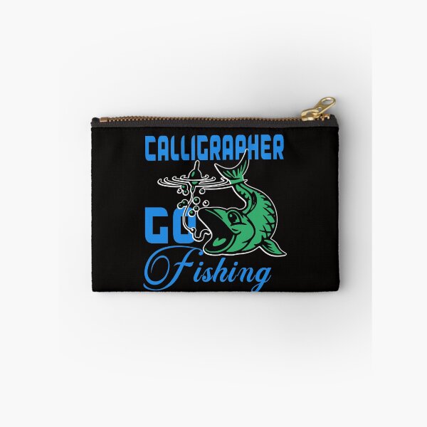 Item preview, calligrapher go fishing designed and sold by Milavedesign.