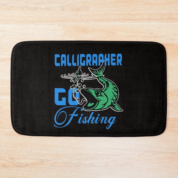 Item preview, calligrapher go fishing designed and sold by Milavedesign.