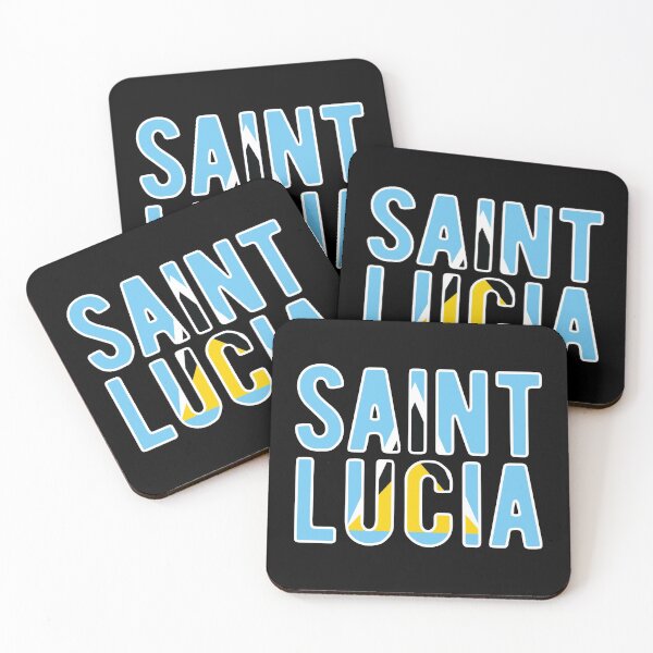 Item preview, St. Lucia Flag Text designed and sold by OldDannyBrown.