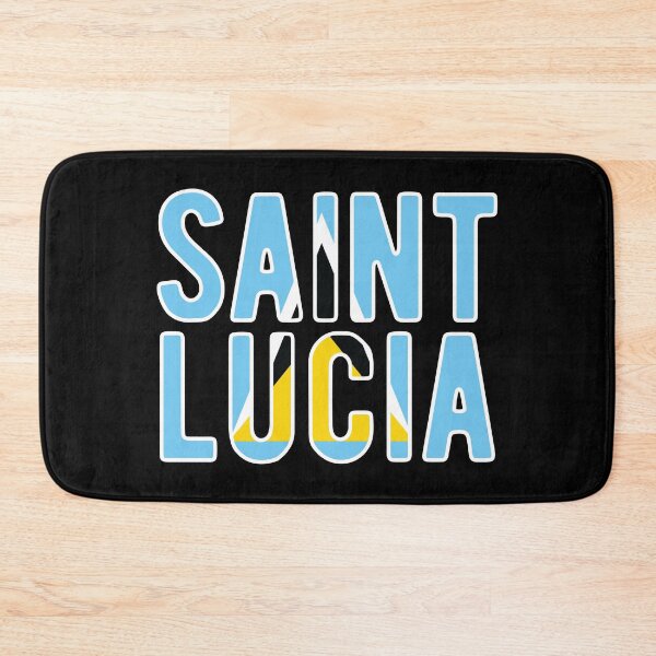 Item preview, St. Lucia Flag Text designed and sold by OldDannyBrown.