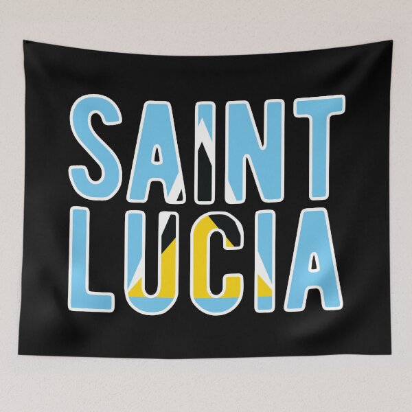 Item preview, St. Lucia Flag Text designed and sold by OldDannyBrown.