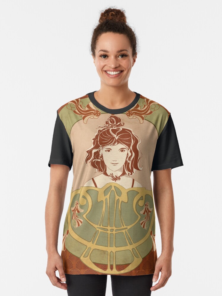 T-shirt graphique ''Parure Poisson rouge' : autre vue