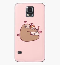 Sloth Loves Cat Case/Skin for Samsung Galaxy