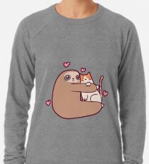 Sudadera ligera Sloth Loves Cat