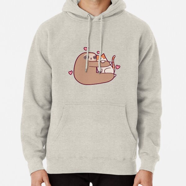 Faultier liebt Katze Hoodie
