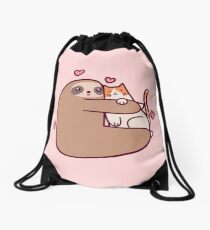 Mochila saco Sloth Loves Cat