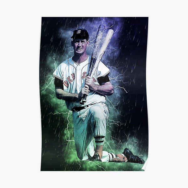 Ted Williams #9 Jersey Number Poster for Sale by StickBall