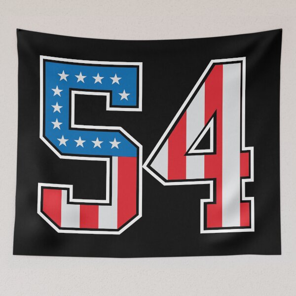Item preview, 54 American Classy Numbers fifty-four United States Flag designed and sold by Urosek.