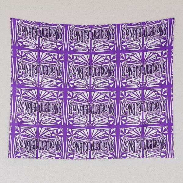 Item preview, Purple Pattern Proposed 4 Picture Portal Congratulations designed and sold by KazM.