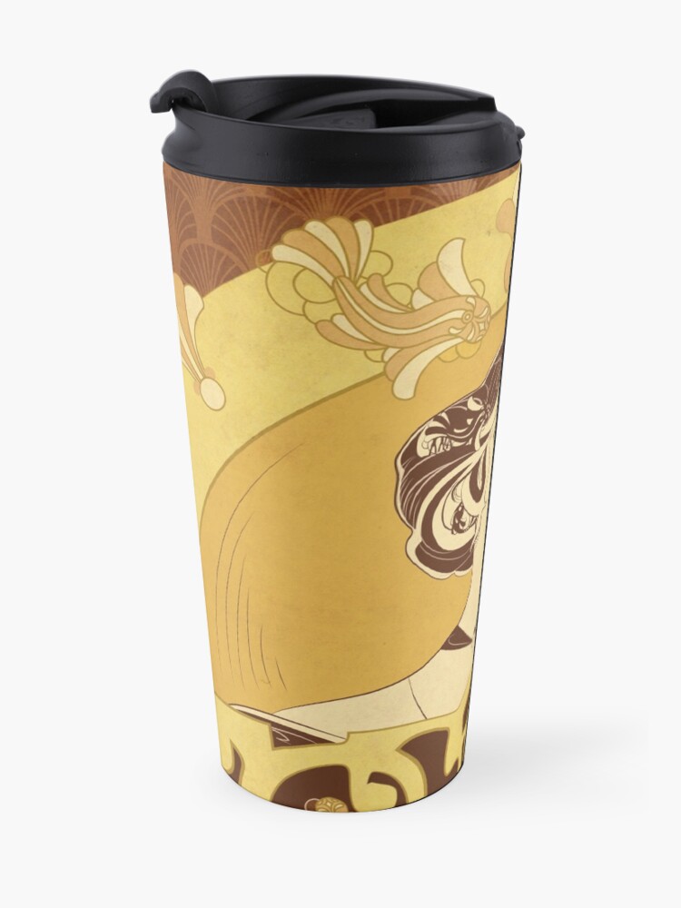 Mug isotherme ''Parure Poisson brun' : autre vue