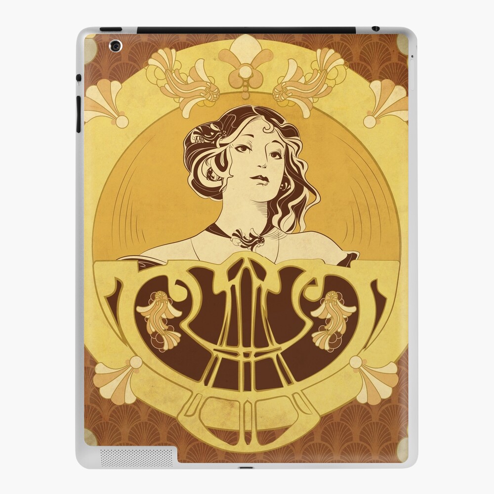 Coque et skin adhésive iPad « Parure Poisson brun»