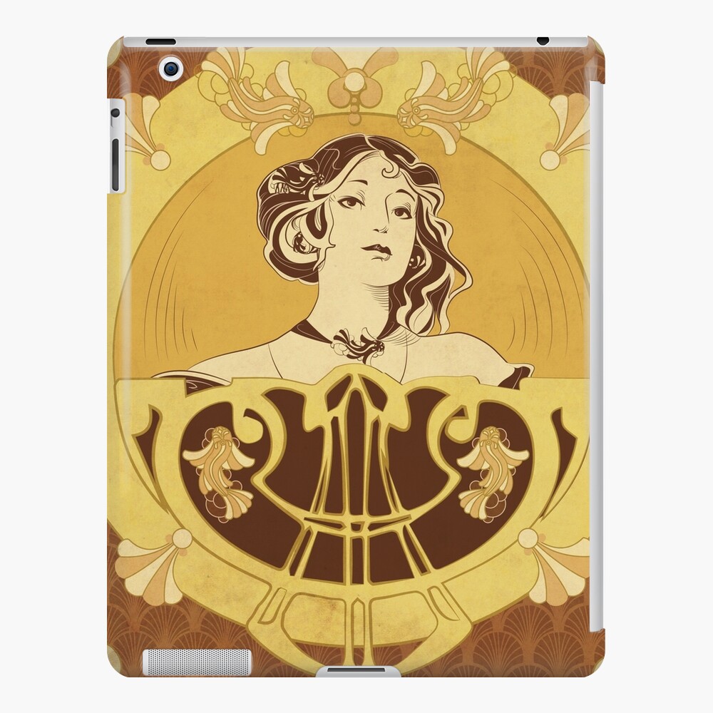 Coque et skin adhésive iPad « Parure Poisson brun»