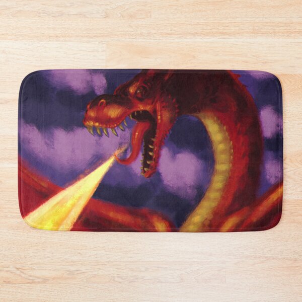 Item preview, Fire Breathing Dragon - Digital painting designed and sold by DStokes-art.