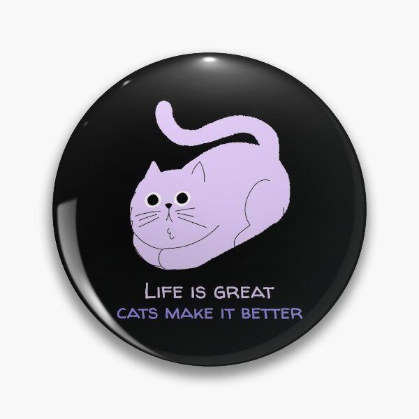 Item preview, La vida es genial Los gatos lo hacen mejor designed and sold by BrushPaint.