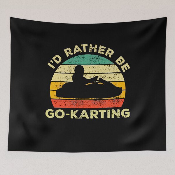 Item preview, I’d Rather Be Go-karting Vintage Gift For Karting Lovers designed and sold by JokeGysen.