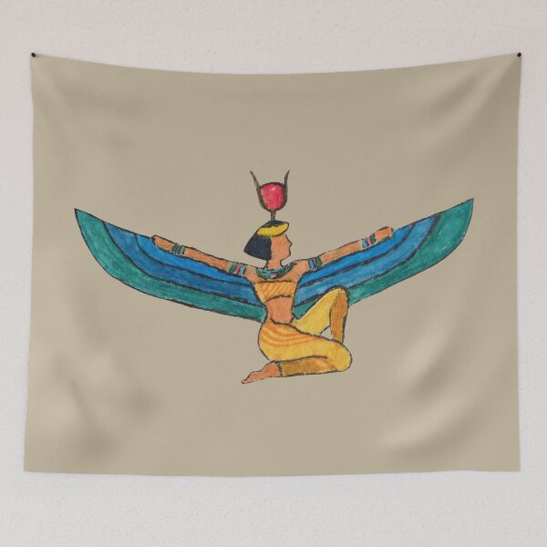 Item preview, Ancient Egyptian Goddess Isis Watercolor Painting designed and sold by WatercolorStore.