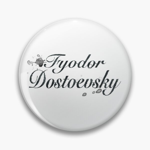 Item preview, Fyodor Dostoevsky Calligraphy Design designed and sold by EvolutionWisdom.
